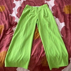 Women Lime Green Trousers